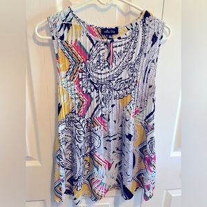 Melissa Paige tank size Medium colorful swirl pattern